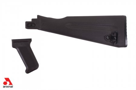 Plum NATO Length Buttstock and Pistol Grip Set for Stamped Receivers