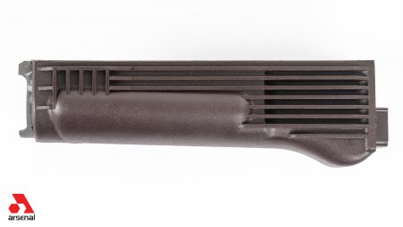 Plum Polymer Lower Handguard with Stainless Steel Heat Shield for Stamped Receivers