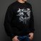 Black Cotton-Poly Standard Fit Centre Graphic Pullover Sweater