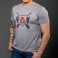 Gray Cotton Relaxed Fit Classic T-Shirt
