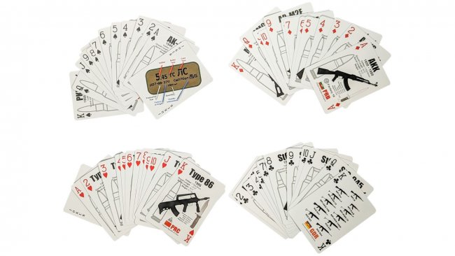 Kalashnikov AK Rifle Playing Cards
