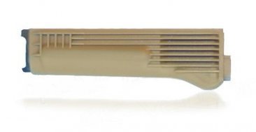Desert Tan Polymer Lower Handguard with Stainless Steel Heatshield for Stamped Receivers