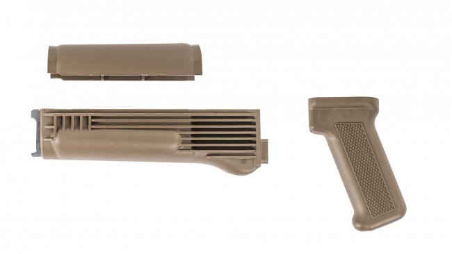 FDE Polymer Handguard and Pistol Grip Set for Stamped Receiver