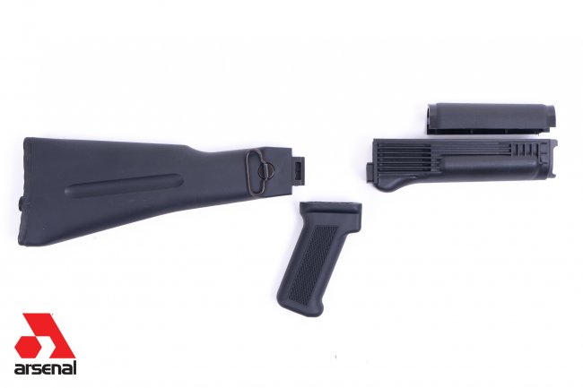 Black Polymer Warsaw Length Folder Handguard Set for Stamped Receivers