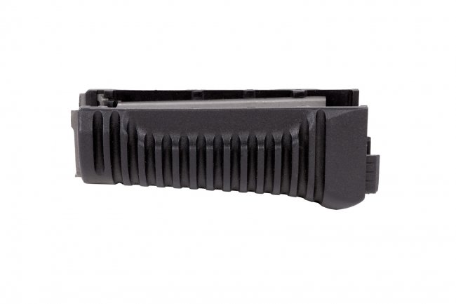 Ribbed Lower Handguard Stamped Receiver Krink / AKSU Black Polymer With Heat Shield